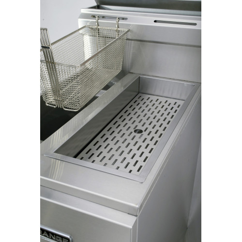 American Range AF25-DS Gas Deep Fryer, 18(w) inch, (25)lb(s) Oil Capacity, Floor Model, Natural Gas, 80k Total BTU/Hr, ETL Listed