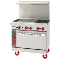 American Range AR-24G-2B Restaurant Ranges, 36(w) inch, (2)Open Burner(s), (24)inch(s) Griddle , (1)Standard Oven(s), Natural Gas, 139k Total BTU/Hr, ETL Listed