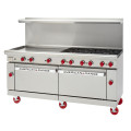 American Range ARGF-48G-4B Restaurant Ranges, 72(w) inch, Green Flame, (4)Open Burner(s), (48)inch(s) Griddle, (2)Standard Oven(s), Natural Gas, 250k Total BTU/Hr, ETL Listed