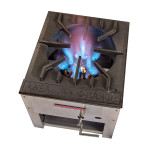 American Range ARSP-J-2 Double Stock Pot Range, 18(w) inch (2)23-Tips Jet Burner(s), Natural Gas, 24(h) inch, 250k Total BTU/Hr, ETL Listed