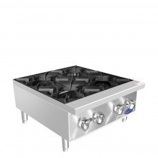 Atosa ACHP-4 24(w) inch (4)Burner(s) Hot Plate, Countertop, 128k Total BTU/hr, Natural Gas, ETL Listed