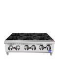 Atosa ACHP-6 36 inch wide (6)Burner(s) Countertop Hot Plate, 192k Total BTU/hr, Natural Gas, ETL Listed, 1 each
