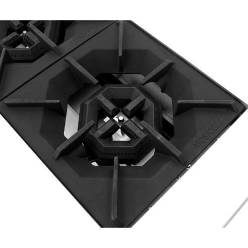 Atosa ACHP-6 36 inch wide (6)Burner(s) Countertop Hot Plate, 192k Total BTU/hr, Natural Gas, ETL Listed, 1 each