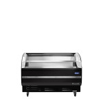 Atosa ATHOM-60 63(w) inch Horizontal Open Air Merchandiser, Black Exterior, Glass Side Panel, (2)Shelve(s), 10.27Cu.ft, 3/5hp, 115v/60/1-ph, ETL Listed
