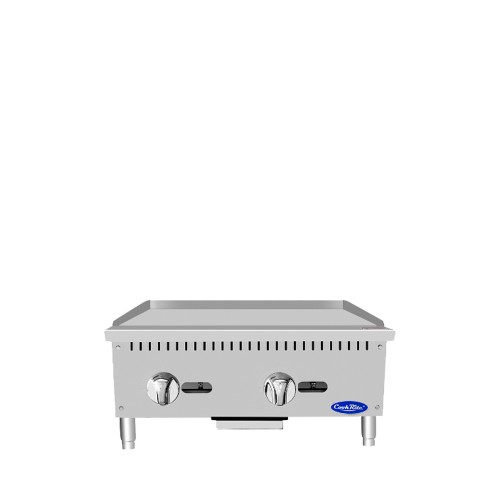 Atosa ATMG-24 24(w) inch (2)Burner(s) Griddle, Manual Control, 60k Total BTU/hr, Natural Gas, ETL Listed