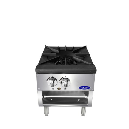 Atosa ATSP-18-1L Single Stock Pot Stove, (2)Burner(s), Low Height, Natural Gas, 80k Total BTU/hr, ETL Listed