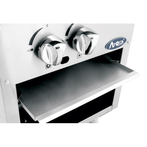 Atosa ATSP-18-1L Single Stock Pot Stove, (2)Burner(s), Low Height, Natural Gas, 80k Total BTU/hr, ETL Listed
