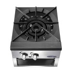 Atosa ATSP-18-1 (2)Burner(s), Single Stock Pot Stove, Standard Height 18(w) x 20-9/10(d) x 22-4/5(h) inch, Natural Gas, 80k Total BTU/hr, ETL Listed Atosa ATSP-18-1 (2)Burner(s), Single Stock Pot Stove, Standard Height 18(w) x 20-9/10(d) x 22-4/5(h) inch, Natural Gas, 80k Total BTU/hr, ETL Listed