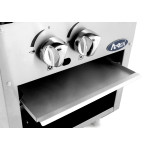 Atosa ATSP-18-1 (2)Burner(s), Single Stock Pot Stove, Standard Height 18(w) x 20-9/10(d) x 22-4/5(h) inch, Natural Gas, 80k Total BTU/hr, ETL Listed Atosa ATSP-18-1 (2)Burner(s), Single Stock Pot Stove, Standard Height 18(w) x 20-9/10(d) x 22-4/5(h) inch, Natural Gas, 80k Total BTU/hr, ETL Listed