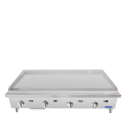 Atosa ATTG-48 48(w) inch (4)Burner(s) Griddle, Thermostatic, 1 inch thick Plate, 100k Total BTU/hr, Natural Gas, ETL Listed