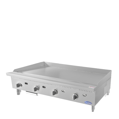 Atosa ATTG-48 48(w) inch (4)Burner(s) Griddle, Thermostatic, 1 inch thick Plate, 100k Total BTU/hr, Natural Gas, ETL Listed