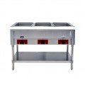 Atosa CSTEA-3C 44-1/8(w) inch Electric Steam Table, (3)Open Well(s), 15.5Cu.ft, 1500w, 120v/60/1-ph, ETL Listed