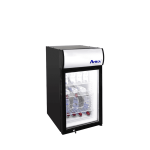 Atosa CTD-3S 18-1/8(w) inch (1)Glass Door(s) Merchandiser Cooler, Lighted-Header, Countertop, (3)Shelve(s), 2.4Cu.ft, 1/8 hp, 115v/60/1, ETL Listed