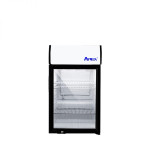 Atosa CTD-3S 18-1/8(w) inch (1)Glass Door(s) Merchandiser Cooler, Lighted-Header, Countertop, (3)Shelve(s), 2.4Cu.ft, 1/8 hp, 115v/60/1, ETL Listed