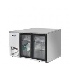 Atosa MBB48GGR 48(w) inch Back Bar Cooler, (2)Glass Swing Door(s), (4)Shelve(s), 12.9Cu.ft, 1/7hp, 115v/60/1-ph, ETL Listed 