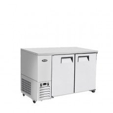 Atosa MBB59GR 57-4/5(w) inch Back Bar Cooler, (2)Solid Swing Door(s), Stainless Steel, (4)Shelve(s), 17.3Cu.ft, 1/6hp, 115v/60/1-ph, ETL Listed 