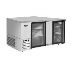 Atosa MBB69GGR 68(w) inch Back Bar Cooler, (2)Glass Swing Door(s), (4)Shelve(s), 21.5Cu.ft, 1/7hp, 115v/60/1-ph, ETL Listed