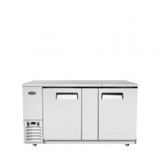 Atosa MBB69GR 68(w) inch Back Bar Cooler, (2)Solid Swing Door(s), Stainless Steel, (4)Shelve(s), 21.5Cu.ft, 1/6hp, 115v/60/1-ph, ETL Listed 