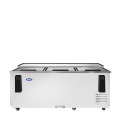 Atosa MBC80GR 80-1/2(w) inch inch Horizontal Bottle Cooler, (3)Sliding Top Door(s), (5)Wire Divider(s), 21.2Cu.ft, 1/5hp, 115v/60/1-ph, ETL Listed