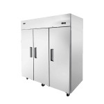 Atosa MBF8003GR 77-3/4(w) inch Top Mount Reach-In Upright Freezer, (3)Solid Swing Door(s), 64.9Cu.ft, (9)Shelve(s), 1hp, 208-230v/115v/60/1-ph, Casters, ETL Listed, Energy Star