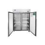 Atosa MBF8005GR 51-3/4(w) inch Top Mount Reach-In Upright Refrigerator, (2)Solid Swing Door(s), 43.2Cu.ft, (6)Shelve(s), 1/5hp, 115v/60/1-ph, Casters, ETL Listed, Energy Star