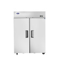 Atosa MBF8005GR 51-3/4(w) inch Top Mount Reach-In Upright Refrigerator, (2)Solid Swing Door(s), 43.2Cu.ft, (6)Shelve(s), 1/5hp, 115v/60/1-ph, Casters, ETL Listed, Energy Star