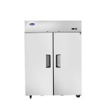Atosa MBF8005GR 51-3/4(w) inch Top Mount Reach-In Upright Refrigerator, (2)Solid Swing Door(s), 43.2Cu.ft, (6)Shelve(s), 1/5hp, 115v/60/1-ph, Casters, ETL Listed, Energy Star