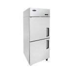 Atosa MBF8007GRL 28-3/4(w) inch Top Mount Reach-In Upright Freezer, (2)Divided Solid Swing Door(s), Left Hinged, 21.4Cu.Ft, (3)Shelve(s), 1/2hp, 115v/60/1-ph, Casters, ETL Listed, Energy Star