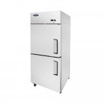 Atosa MBF8007GRL 28-3/4(w) inch Top Mount Reach-In Upright Freezer, (2)Divided Solid Swing Door(s), Left Hinged, 21.4Cu.Ft, (3)Shelve(s), 1/2hp, 115v/60/1-ph, Casters, ETL Listed, Energy Star