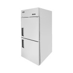 Atosa MBF8010GR 28-3/4(w) inch Top Mount Reach-In Upright Refrigerator, (2)Divided Solid Swing Door(s), Right Hinged, 21.4Cu.ft, (3)Shelve(s), 1/7hp, 115v/60/1-ph, Casters, ETL Listed, Energy Star