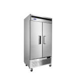 Atosa MBF8502GR 39-1/2(w) inch Bottom Mount Reach-In Upright Freezer, (2)Solid Swing Door(s), 28.5Cu.Ft, (6)Shelve(s), 3/4hp, 115v/60/1-ph, Casters, ETL Listed, Energy Star