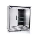 Atosa MBF8504GR 81-9/10(w) inch Bottom Mount Reach-In Upright Freezer, (3)Solid Swing Door(s), 68Cu.ft, (9)Shelve(s), 1hp, 208-230v/115/60/1-ph, Casters, ETL Listed