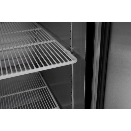 Atosa MBF8508GR 81-9/10(w) inch Bottom Mount Reach-In Upright Refrigerator, (3)Solid Swing Door(s), 68Cu.ft, (9)Shelve(s), 1/4hp, 115v/60/1-ph, Casters, ETL Listed, Energy Star
