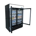Atosa MCF8733GR 28.5 Cu. Ft. Bottom Mount Merchandiser Cooler with 2 Glass Doors