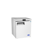 Atosa MGF8405GR 27-1/2 wide (1)Door(s) Undercounter Freezer, 7.2Cu.ft, (1)Shelve(s), 1/5hp, 115v/60/1, Casters, ETL Listed