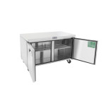 Atosa MGF8407GR 60-1/5 inch wide (2) Door(s) Undercounter Freezer, 17.2Cu.ft, (2)Shelve(s), 1/4hp, 115v/60/1, Casters, ETL Listed