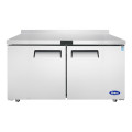 Atosa MGF8410GR Worktop Refrigerators, 60-1/5(w) inch, (2)Door(s), 17.2Cu.ft, (2)Shelve(s), 1/5hp, 115v/60/1-ph, Casters, ETL Listed