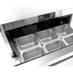 Atosa MGF8415GR 27-1/2(w) inch Undercounter Refrigerators, (2)Drawer(s), 7.15Cu.ft, (12)1/6 Pans(s), Casters, 1/7hp, 115v/60/1-ph, ETL Listed