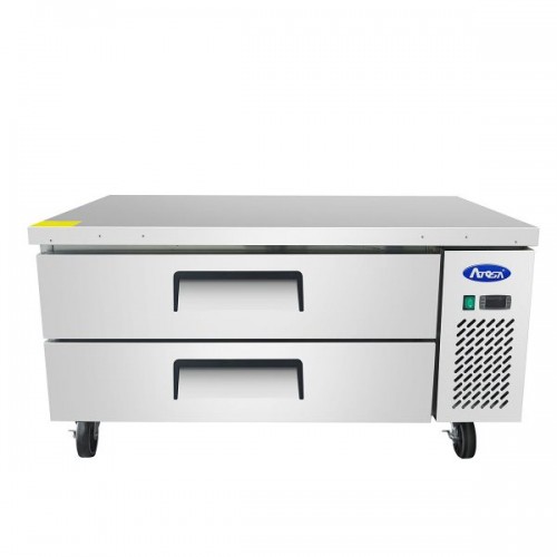 Atosa MGF8450GR 48-2/2(w) inch Refrigerated Chef Base, (2)Drawer(s), 7.7Cu.ft, 1/7hp, 115v/60/1-ph, ETL Listed, Energy Star