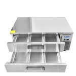 Atosa MGF8450GR 48-2/2(w) inch Refrigerated Chef Base, (2)Drawer(s), 7.7Cu.ft, 1/7hp, 115v/60/1-ph, ETL Listed, Energy Star