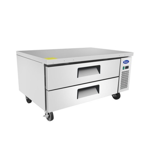 Atosa MGF8450GR 48-2/2(w) inch Refrigerated Chef Base, (2)Drawer(s), 7.7Cu.ft, 1/7hp, 115v/60/1-ph, ETL Listed, Energy Star