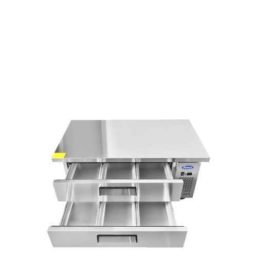 Atosa MGF8451GR 52(w) inch Refrigerated Chef Base, (2)Drawer(s), 8.4Cu.ft, 1/7hp, 115v/60/1-ph, ETL Listed, Energy Star