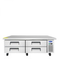 Atosa MGF8453GR 71-1/2(w) inch Refrigerated Chef Base, 4)Drawer(s), 12.1Cu.ft, 1/7hp, 115v/60/1-ph, ETL Listed, Energy Star