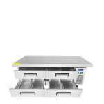 Atosa MGF8454GR 76(w) inch (4)Drawer(s) Refrigerated Chef Base with Extended Top, 12.1Cu.ft, 1/7hp, 115v/60/1-ph, Casters, ETL Listed