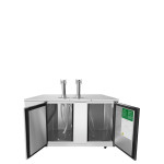 Atosa MKC68GR 68(w) inch Direct Draw Keg Cooler, (2)Faucet Tower(s), (2)Solid Swing Door(s), 21.5Cu.ft, 1/7hp, 115v/60/1-ph, ETL Listed