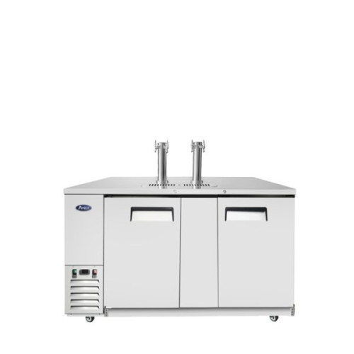 Atosa MKC68GR 68(w) inch Direct Draw Keg Cooler, (2)Faucet Tower(s), (2)Solid Swing Door(s), 21.5Cu.ft, 1/7hp, 115v/60/1-ph, ETL Listed