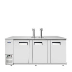 AtosaMKC90GR 89-3/10(w) inch Direct Draw Keg Cooler, (2)Faucet Tower(s), (3)Solid Swing Door(s), 30.1Cu.ft, 1/5hp, 115v/60/1-ph, ETL Listed