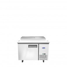 Atosa MPF8201GR Refrigerated Pizza Sandwich Prep Table, 44(w) inch,  (1)Door(s), 9.7Cu.ft, (2) Shelve(s), 1/7hp, 115v/60/1-ph, Casters, ETL Listed