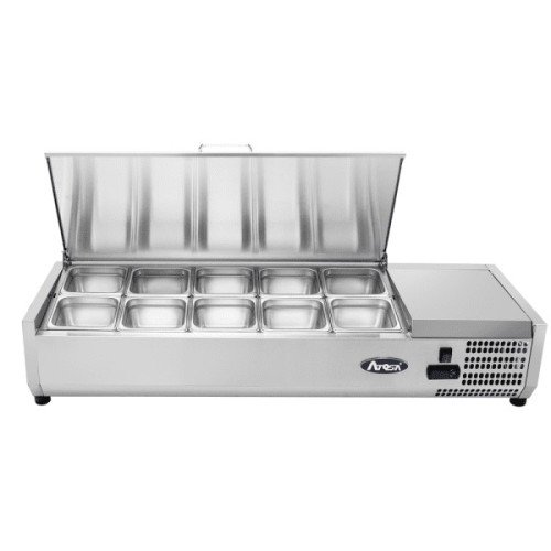 Atosa MSCT-48-10 50-1/8(w) inch Refrigerated Countertop Prep Station, (1)Door(s), 1.5Cu.ft, 1/7hp, 115v/60/1-ph, ETL Listed 
