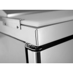 Atosa MSF8307GR 60-1/5(w) inch Refrigerated Mega Top Sandwich Prep Table, (2)Solid Swing Door(s), (2)Shelve(s), (24)1/6 Poly Pan(s), 17.2Cu.ft, 1/5hp, 115v/60/1-ph, ETL Listed 